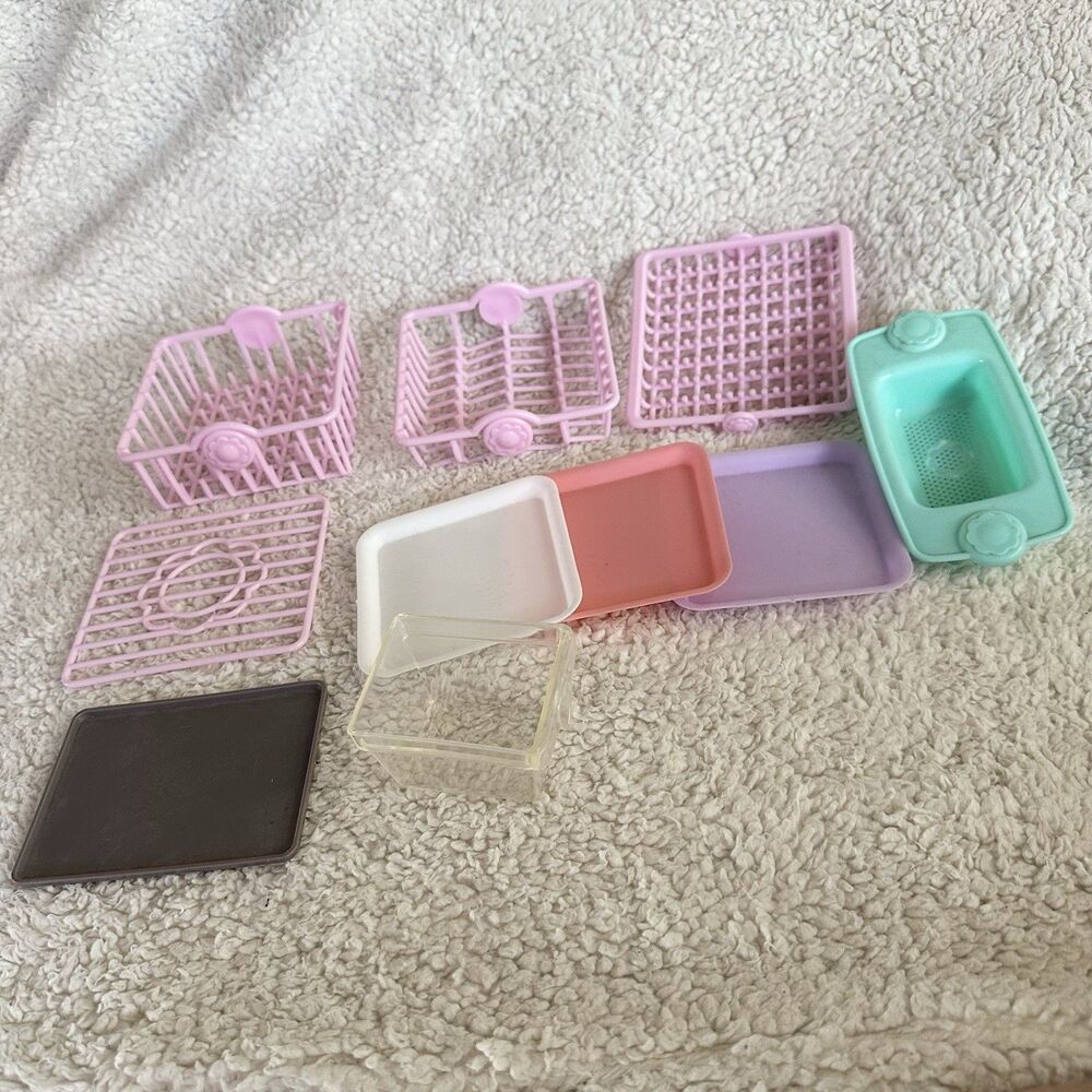 Battat Our Generation Pink Kitchen Racks Dishwasher Sink 18" Doll Toy